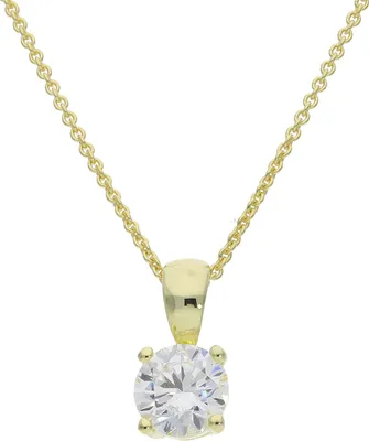 Produktbild von Damen Anhänger Silber 925 goldplattiert mit Zirkonia JL10-02-3700