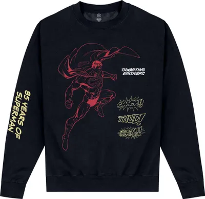 Produktbild von Superman - "Exclamation" Sweatshirt für Herren/Damen Uni PN645 (XL) (Schwarz)