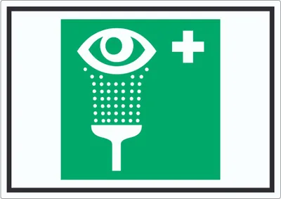 Produktbild von Augenspülstation Symbol Aufkleber A9 (37x52mm)