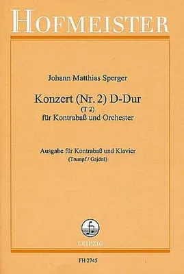 Produktbild von Konzert D-Dur Nr.2 für Kontrabass und Orchesterfür Kontrabass und Klavier