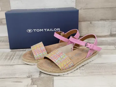 Produktbild von Tom Tailor Mädchen Sandale rosa/bunt mit kleiner Schnalle 34