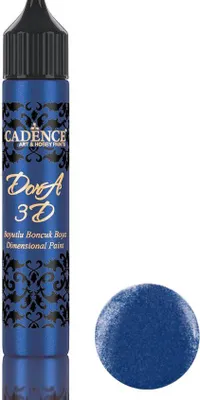 Produktbild von Cadence 3D Dimensional Pen - Dora Metallic 25ml Sax Blau