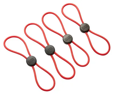 Produktbild von KUHN RIKON Rikon Rot 21084 Elastische Schnellverschlüsse 4-Set, Silikon, One Size