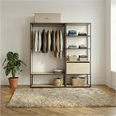 Immagine prodotto di Set di 2 appendiabiti in legno e metallo OSLO