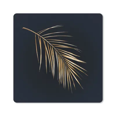 Produktbild von MuchoWow® Mauspad Mousepad Pflanzen - Gold - Schwarz - Blätter - Luxus 30x30 cm - Mousepads - Maus Mat - Pad - Mausunterlage - Gaming