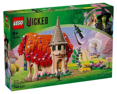 Productafbeelding van LEGO Glinda, Elphaba en een bezoek aan Munchkinland, bouwset, vanaf 9 jaar, plastic, 744 onderdelen, 1,04 kg