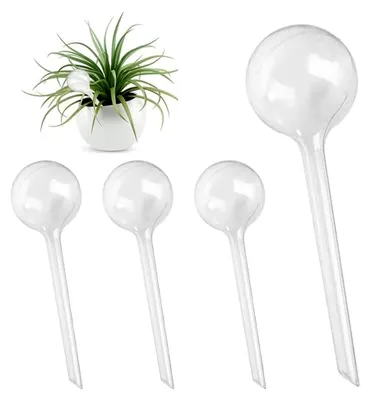 Produktbild von Bewässerungskugeln 4 Stück, 27,5 x 8 cm, große Gießkugeln für die Selbstbewässerung von Topfpflanzen, Wasserspender für Pflanzen im Innen- und Außenbereich