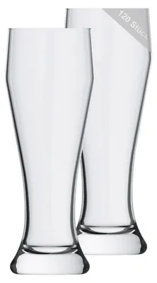 Produktbild von Rastal Ranft Weizenbierglas 0,5 l 120er Set