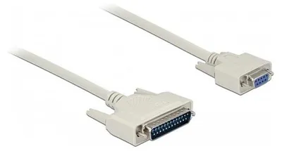 Immagine prodotto di Delock Serielles Kabel D-Sub 25 Stecker zu D-Sub 9 Buchse 1 m