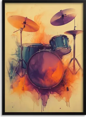 Image de Tableau mural moderne Poster mural avec cadre Décoration musicale 50x70