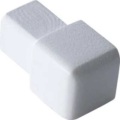 Produktbild von Dalsys Endstück für Fliesenschiene Quadratprofil Aluminium (eloxiert) Weiß 10mm, Fliesenprofil
