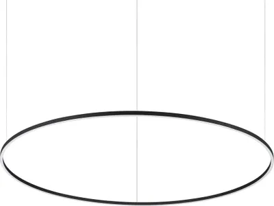 Produktbild von Moderne Hängeampel Aluminium-Kunststoff Schwarz Led 89W 3000K D150Cm