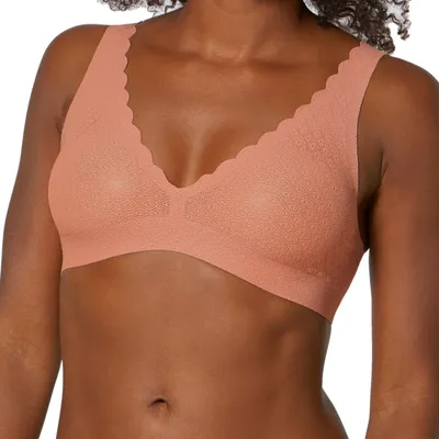Produktbild von Sloggi Zero Feel Lace Bralette BH Ohne Bügel, Farbe: Beige (Indian Summer), Größe: XS