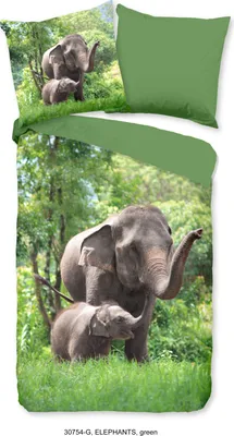 Produktbild von Duvet cover Good Morning 135x200 + 1* 80x80 cm - elephant