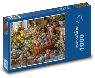 Obrázok produktu pre Puzzle 1000 Kraslice a kvety - martinpuzzle