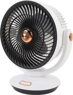 Produktbild von Tragbarer Luftumwälzventilator 4 Geschwindigkeiten USB Oszillierender Ventilator Tisch Wandmontage Ventilator mit Nachtlicht für Haus Büro Camping