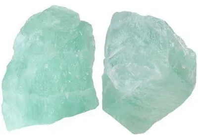 Immagine prodotto di Due pietre grezze di fluorite verde, pietre naturali al 100%, di dimensioni 4,5-5,5 cm, ideali per la meditazione e la decorazione