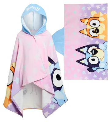 Image de Poncho de bain à capuche - 100% coton - Pour enfants