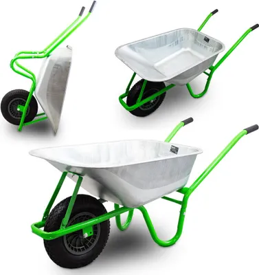 Produktbild von Bituxx Schubkarre 100 Liter 250Kg Hellgrün MS-18783