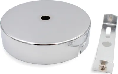 Produktbild von Metall Baldachin Standard mit Bajonett | Ø 100 mm | Höhe 25 mm | Chrom