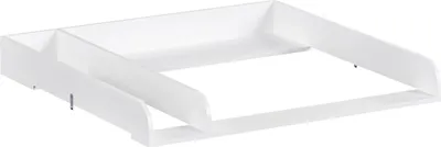 Produktbild von Baby Wickelaufsatz - Wickelaufsatz für Kommode - Holz - Mit Trennsteg - Sichere Befestigung - Für Wickelauflage ca. 80 cm - Weiß