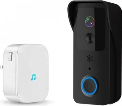 Obrázek produktu pro Bezdrátový WiFi videozvonek s vnitřní jednotkou zvonku | Zoneway T32 Black