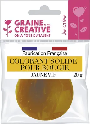 Produktbild von Fester Kerzenfarbstoff 20 g Gelb