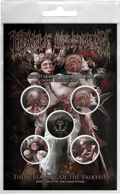 Produktbild von Cradle Of Filth Screaming Of The Valkyries Badge 25 mm