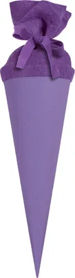 Produktbild von itenga Geschwister - Bastelschultüte 35cm mit Filzverschluss FLIEDER / LILA