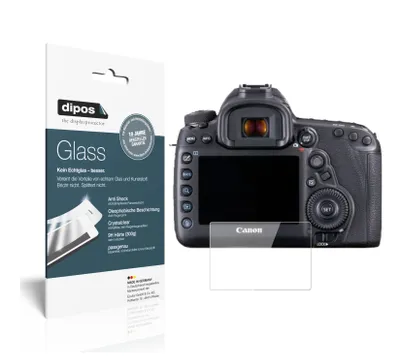 Produktbild von 2x Schutzfolie für Canon EOS 5D Mark IV - Anti-Shock 9H Folie dipos Glass Kunststoffglas