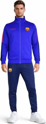 Zdjęcie produktu dla Dres treningowy FC Barcelona niebieski dla dorosłych - Rozmiar L / Large - Męski dres treningowy Barca - Produkt oficjalny