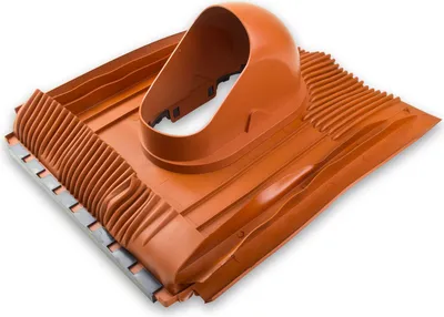 Produktbild von Klöber Dachentlüftung DN100 Orange Universal Grundplatte Dachdurchführung