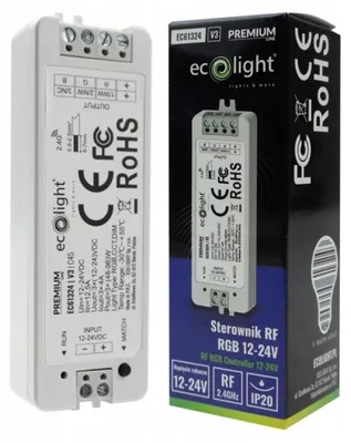 Produktbild von Steuerung für RGB-LED-Streifen, 12A, 12-24V, 3-Kanal, 1-Zonen, Funk, IP20