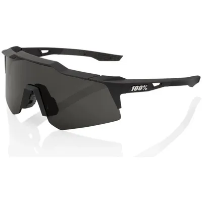 Produktbild von 100% Speedcraft XS Soft Tact Black/Smoke Lens Fahrradbrille