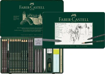 Image de Faber Castell FC-112974 Grafietset Faber-Castell Pitt 26-delig