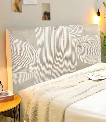 Obrázek produktu pro Jednoduchý, abstraktní potah na čelo postele – pratelný, 160 cm