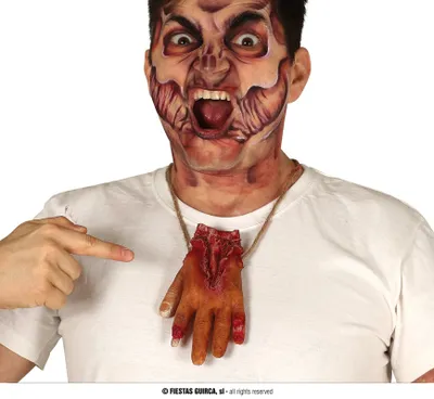 Produktbild von Guirca Halloween-Kostüm mit künstlich blutverschmierten Arm