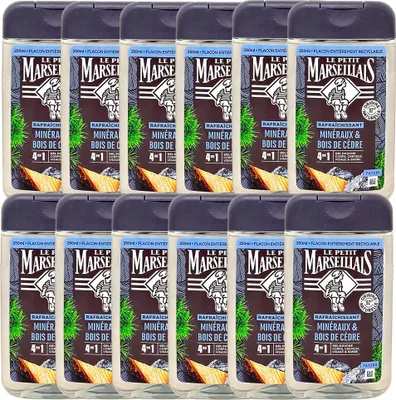 Produktbild von Le Petit Marseillais Duschgel mit Zedernholz & Mineralien 12 x 250 ml