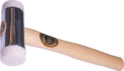 Obrázek produktu pro Kladivo THOREX s nylonovými destičkami, kulaté (Ø) 32 mm, 450 g, s dřevěnou rukojetí