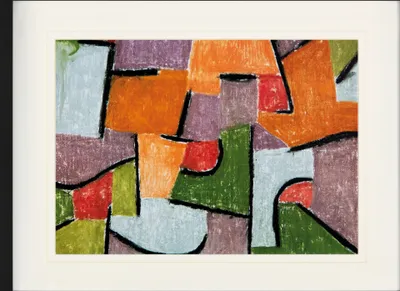 Produktbild von Paul Klee Gerahmtes Bild Mit Edlem Passepartout | Wand-Bilder | Im Bilderrahmen -œber Land, 1937 (60 x 80 cm)