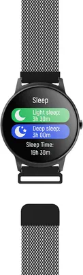 Produktbild von Smartwatch Forever ForeVive 2 SB-330 Damen Herren zwei Armbänder elegant sportli Schwarz