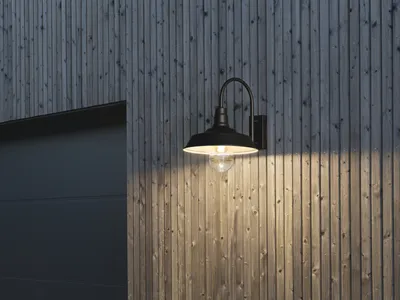 Produktbild von LED Außenwandleuchte Schwarz, Wandlaterne Terrassenbeleuchtung Hauswand Balkon