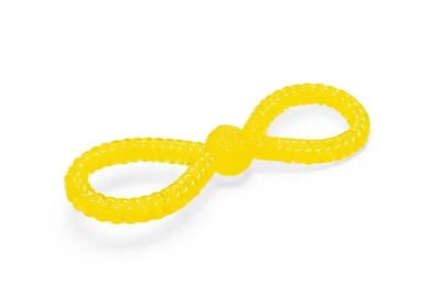 Produktbild von Karlie Hundespielzeug Knoten TPR gelb 28 x 9 x 4 cm
