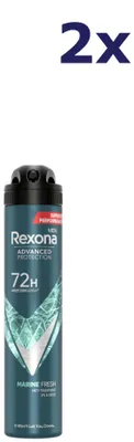 Produktbild von 2x Rexona Men Marine Fresh Deodorant 200 ml