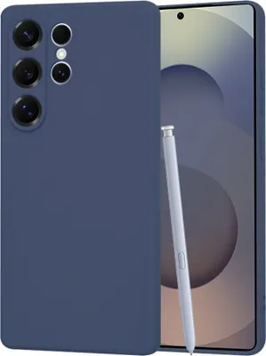 Produktbild von Techsuit Soft Flex Silikon Back Cover Hülle für Samsung Galaxy S25 Ultra - Marineblau