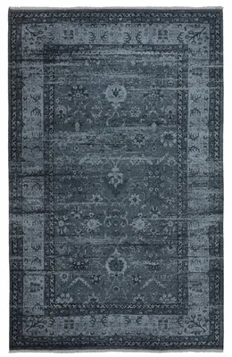 Produktbild von Vintage Boho Teppich Laufer Holzkohle 80cm x 215cm, Waschbar Anti-Rusch Teppich Super Soft, Moderner Kurzflor Teppich