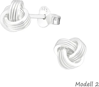 Produktbild von Ohrstecker Knoten: Ohrringe Silber 925 Modell 2