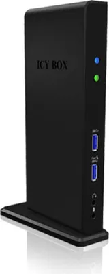 Produktbild von ICY BOX Multi-Dockingstation IB-DK2241AC, PC/Notebook, 2x Video, LAN, USB, Audio