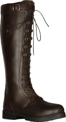 Produktbild von Moretta - Damen Landstiefel "Teramo", Spitze, Leder ER1879 (42 EU Standardgröße) (Dunkelbraun)