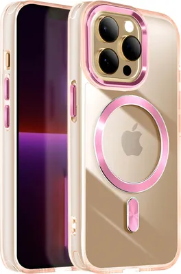 Produktbild von Avizar, MagSafe Hülle für Apple iPhone 13 Pro Cristal Color, Champagnerrosa